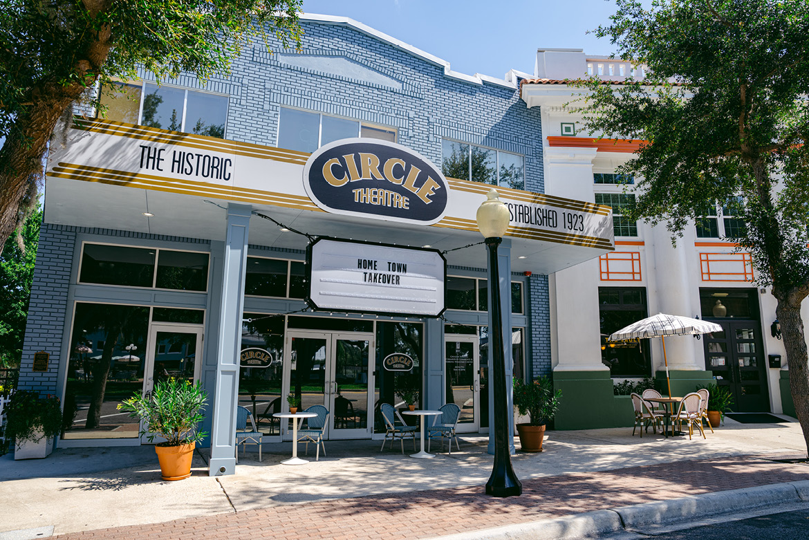 View of exterior home with wood acents