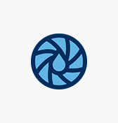 Blue aperture icon next to copy reading, “Color Consultation. Get a virtual consultation from one of our color experts.”